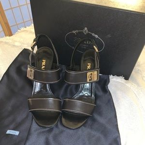 Prada strap heels